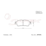 ENDLESS SSS Front & Rear Brake Pad Set EP449 / EP509 for ESQUIRE HYBRID ZWR80G