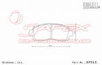 ENDLESS SSS Front Brake Pads EP513 for TEANA L33