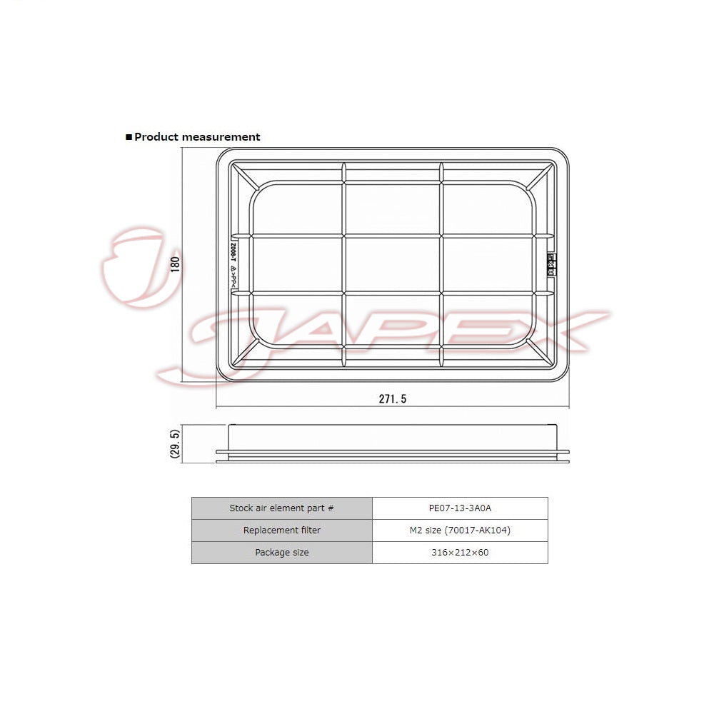 HKS Super Air Filter 70017-AZ108 for CX-5 KEEAW