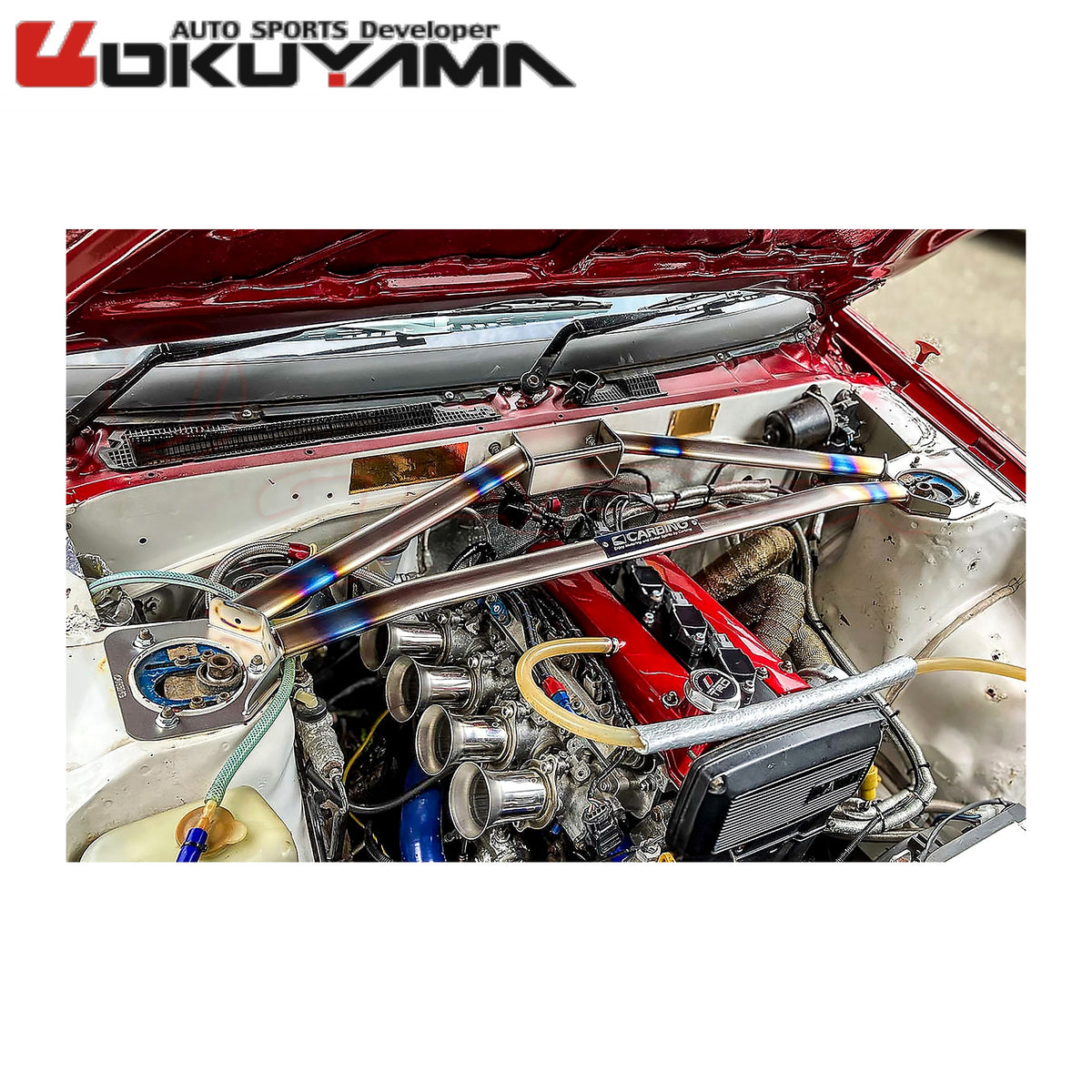 OKUYAMA Carbing Front Strut Tower Bar 618 004 2 for SPRINTER TRUENO HATCHBACK AE86
