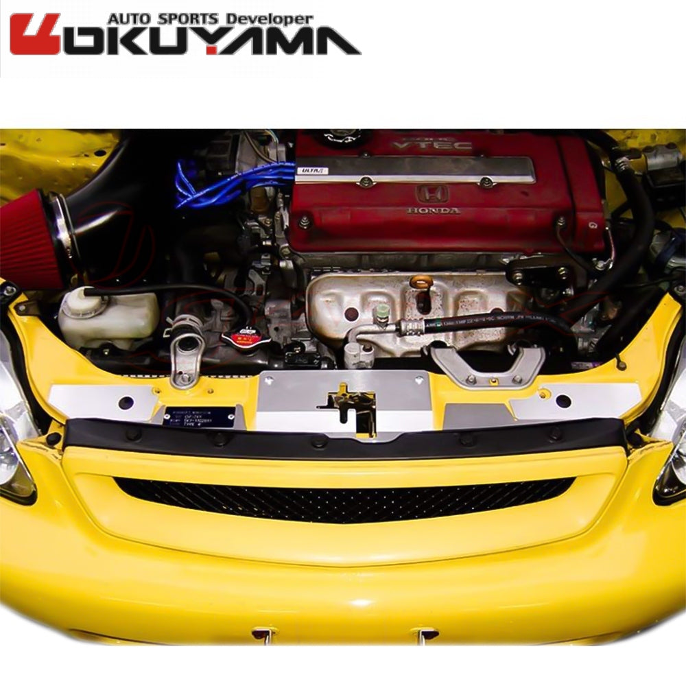 OKUYAMA Carbing Radiator Cooling Panel Aluminium 421 033 0 for CIVIC TYPE R EK9