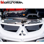 OKUYAMA Carbing Radiator Cooling Panel Aluminium 421 046 0 for LANCER EVOLUTION VIII(8)EVO8 CT9A