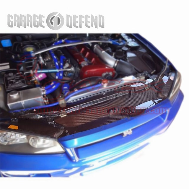 GARAGE DEFEND GT Cooling Panel Carbon Type-CFRP Type-CFRP for SKYLINE GT-R BNR34