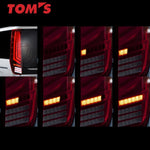 TOM'S LED Flowing Tail Lights 81500-TZR80 for NOAH ZRR80G / ZZR80W / ZZR85G / ZZR85W / ZWR80G / ZWR80W