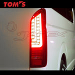 TOM'S LED Tail Lights 81500-TTH25 for HIACE REGIUS TRH200V / TRH200K / TRH211K / KDH200V / KDH200K / KDH220K / TRH223B / KDH222B / TRH226K / KDH205V / KDH225V / KDH219W / TRH228B / KDH227B