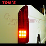 TOM'S LED Tail Lights 81500-TTH25 for HIACE TRH200 / KDH200 / TRH200V / TRH200K / KDH201V / TRH211K / TRH216K / TRH221K / TRH223B / TRH226K / TRH228B / KDH200K / KDH200V / KDH201K / KDH205V / KDH206K / KDH206V / KDH211K / KDH221K / KDH223B / KDH227B / KDH220K / KDH220B / KDH225V / KDH219W / KDH229W