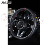 DAMD Sports Steering Wheel Napa Leather With Red Euro Stitch SS358-M for ROADSTER ND5RC