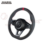 DAMD Sports Steering Wheel Ultra Suede With Red Euro Stitch SS358-M for ROADSTER ND5RC