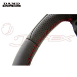 DAMD Sports Steering Wheel Napa Leather With Red Euro Stitch SS360-M for AXELA BM2FP / BM5AP / BMLFP