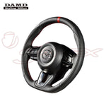 DAMD Sports Steering Wheel Napa Leather With Red Euro Stitch SS360-M(L) for CX-3 DK5