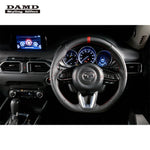 DAMD Sports Steering Wheel Napa Leather With Red Euro Stitch SS360-M(L) for DEMIO DJ5FS / DJLAS / DJLFS