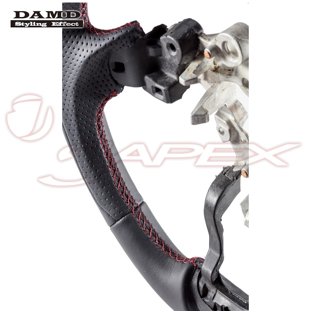 DAMD Sports Steering Wheel Napa Leather With Red Euro Stitch SS360-M(L) for AXELA HYBRID BYEFP