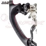 DAMD Sports Steering Wheel Napa Leather With Red Euro Stitch SS360-M(L) for DEMIO DJ5FS / DJLAS / DJLFS