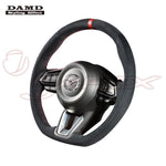DAMD Sports Steering Wheel Ultra Suede With Red Euro Stitch SS360-M(L) for CX-8 KG2P / KG5P
