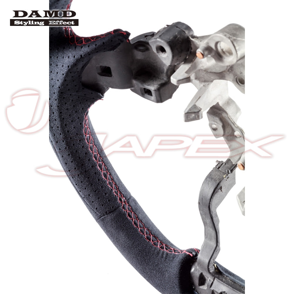 DAMD Sports Steering Wheel Ultra Suede With Red Euro Stitch SS360-M(L) for CX-8 KG2P / KG5P