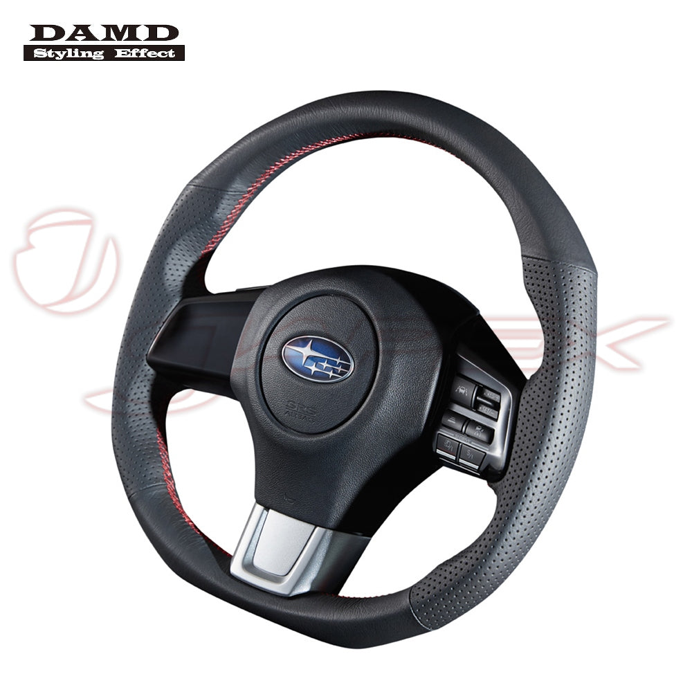 DAMD Sports Steering Wheel Red Stitch SS360-RX for WRX S4 VAG