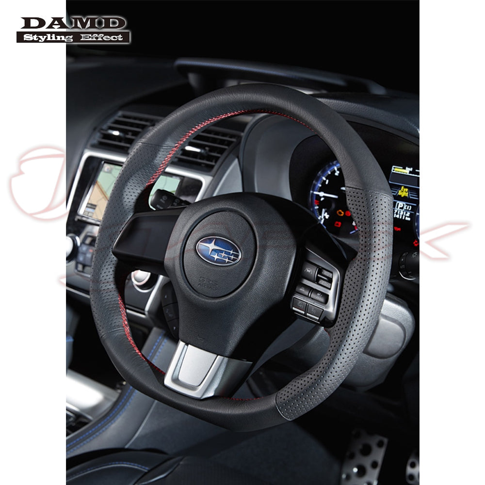 DAMD Sports Steering Wheel Red Stitch SS360-RX for WRX S4 VAG