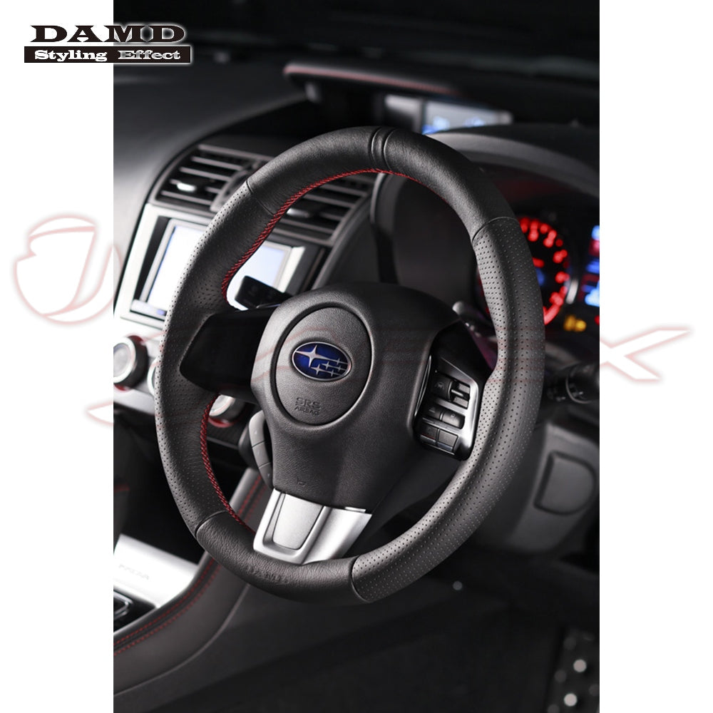 DAMD Sports Steering Wheel Red Stitch SS360-RS for WRX S4 VAG