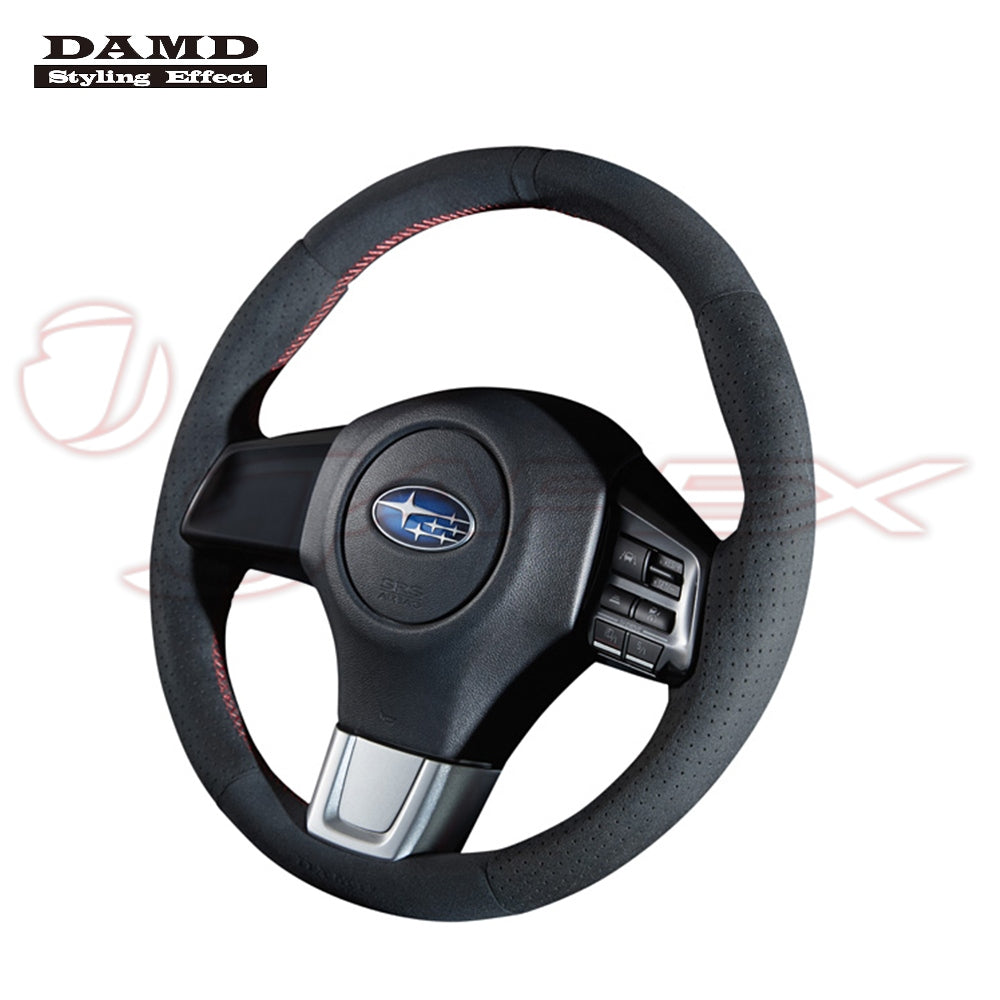 DAMD Sports Steering Wheel Ultra Suede With Red Stitch SS360-RS for LEVORG VM4 / VMG