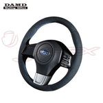 DAMD Sports Steering Wheel Ultra Suede With Blue Stitch SS360-RS for WRX STI VAB
