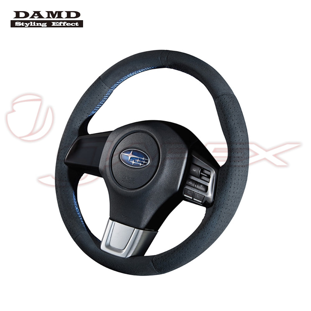 DAMD Sports Steering Wheel Ultra Suede With Blue Stitch SS360-RS for LEVORG VM4 / VMG