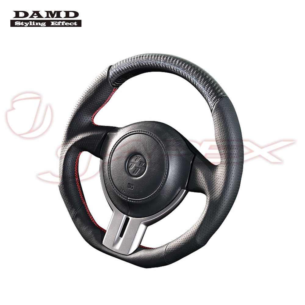 DAMD Sports Steering Wheel Carbon With Red Stitch SS358-Z for 86 ZN6
