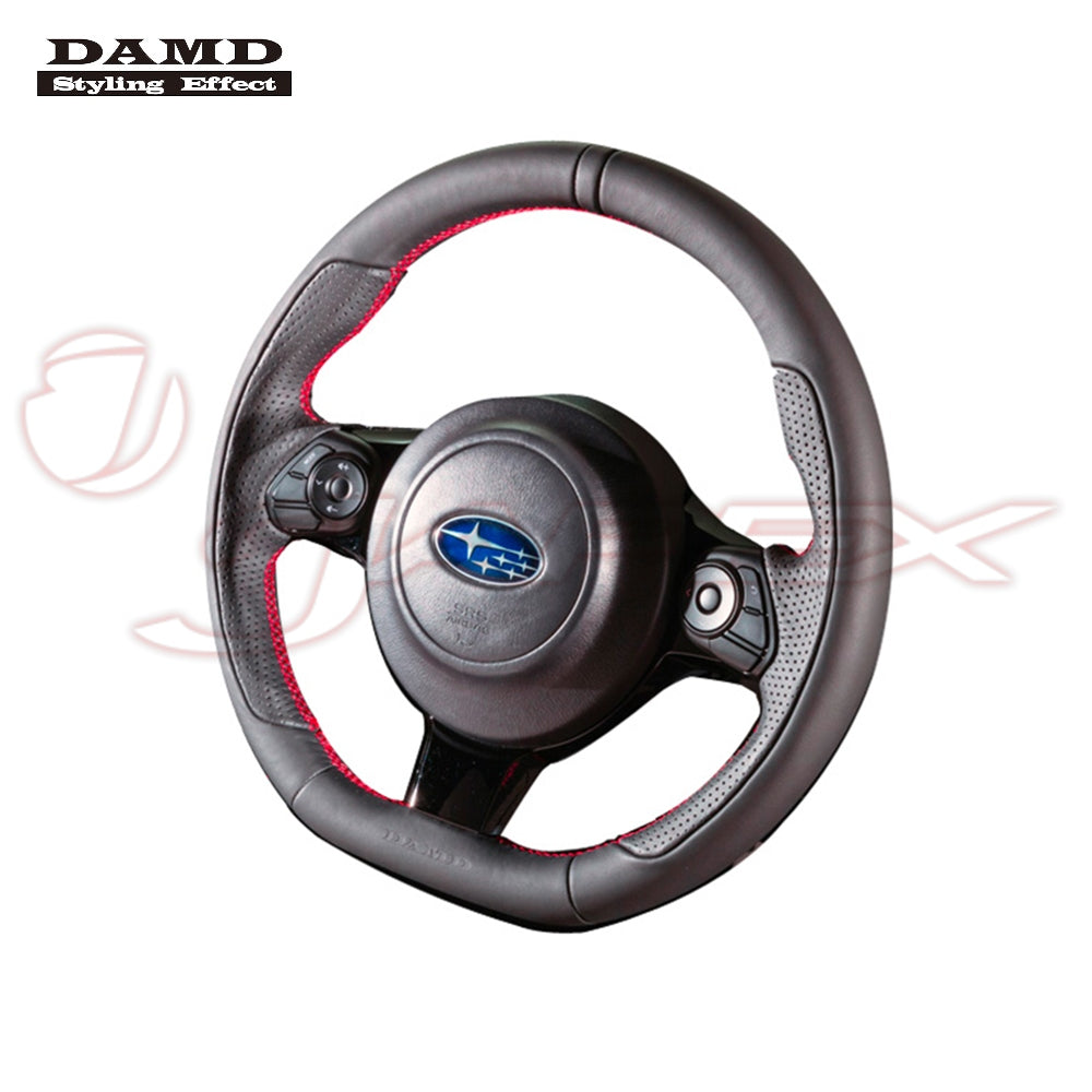 DAMD Sports Steering Wheel Black Leather With Red Stitch SS358-Z(L) for 86 ZN6