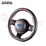 DAMD Sports Steering Wheel Black Leather With Red Stitch SS358-Z(L) for BRZ ZC6