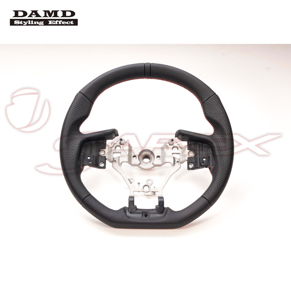 DAMD Sports Steering Wheel Black Leather With Orange Stitch SS362-RX for LEGACY OUTBACK BS9