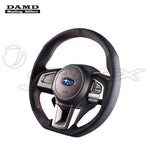 DAMD Sports Steering Wheel Ultra Suede With Red Stitch SS362-RX for XV HYBRID GPE