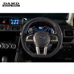 DAMD Sports Steering Wheel Ultra Suede With Red Stitch SS362-RX for IMPREZA G4 GJ2 / GJ3 / GJ6 / GJ7