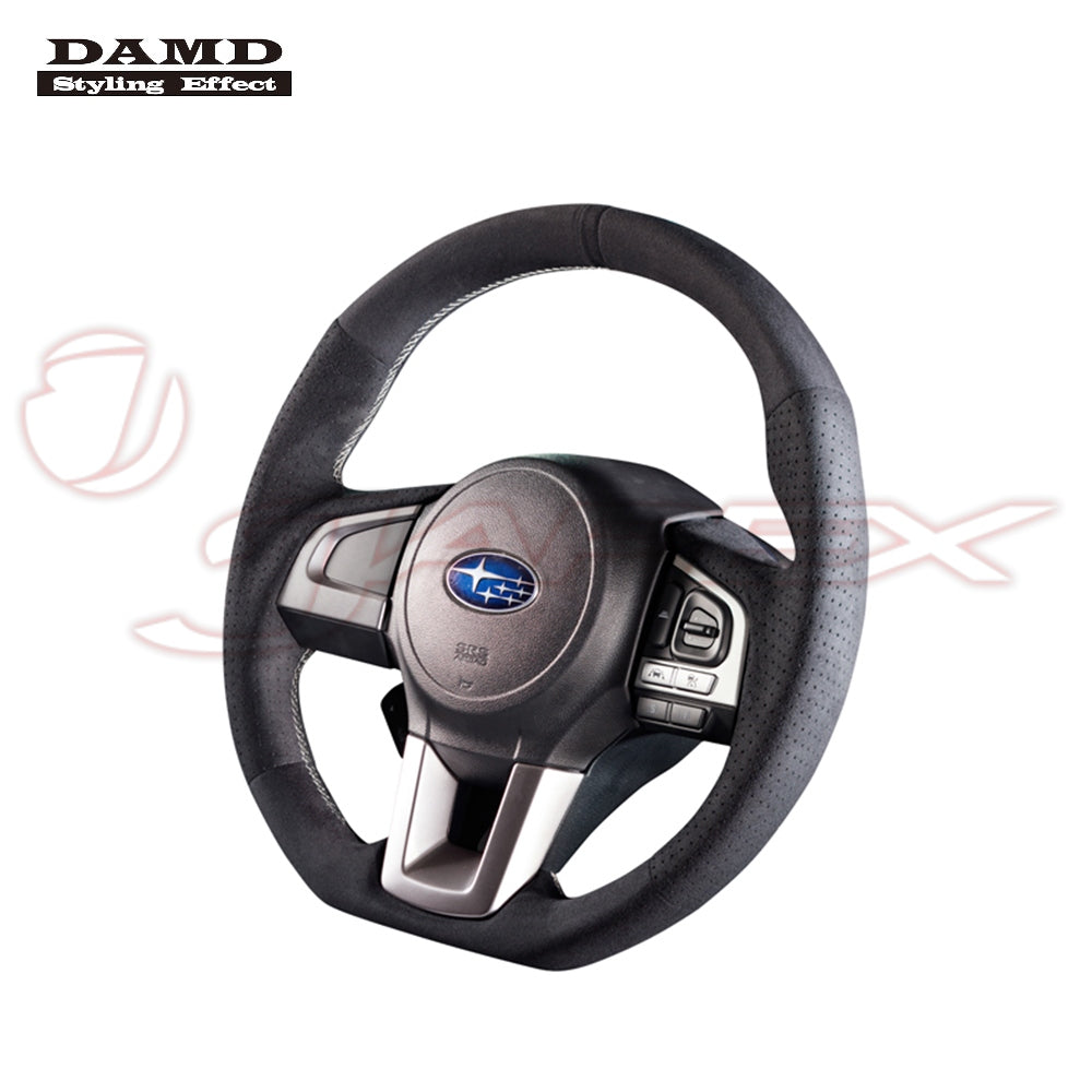 DAMD Sports Steering Wheel Ultra Suede With Grey Stitch SS362-RX for XV GP7