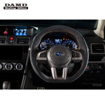 DAMD Sports Steering Wheel Ultra Suede With Orange Stitch SS362-RX for LEGACY OUTBACK BS9