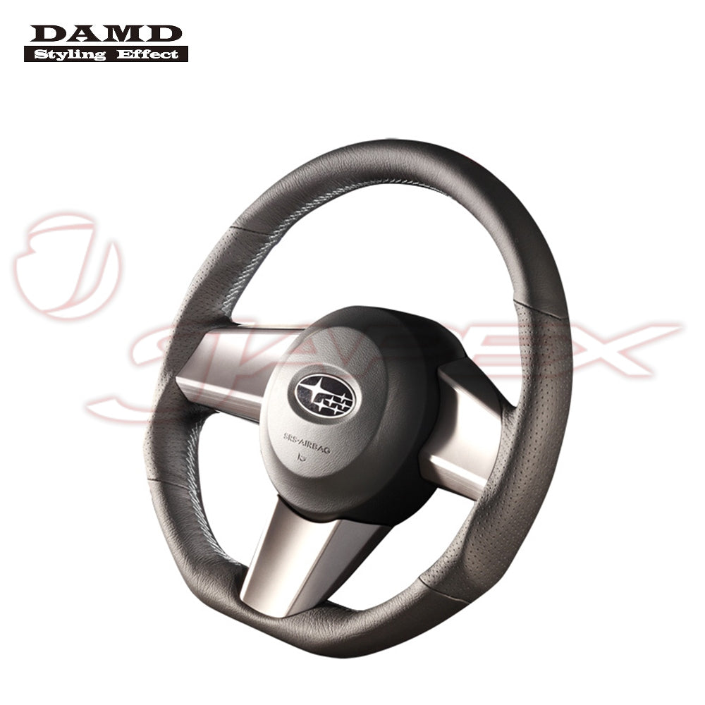 DAMD Sports Steering Wheel Grey Stitch SS362-D for LEGACY B4 BM9 / BMG / BMM