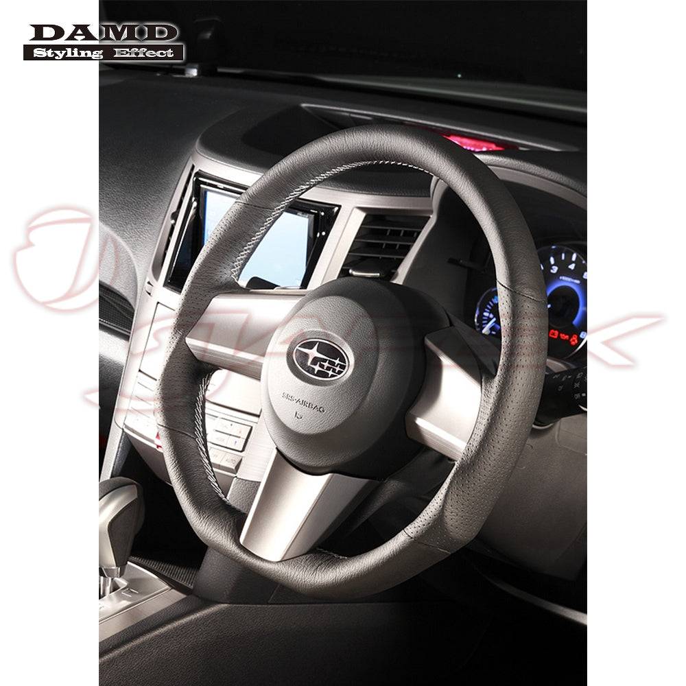 DAMD Sports Steering Wheel Grey Stitch SS362-D for LEGACY B4 BM9 / BMG / BMM