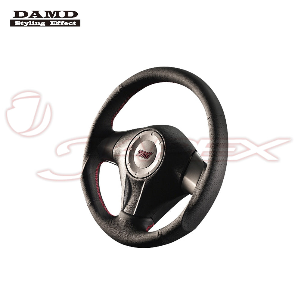 DAMD Sports Steering Wheel Red Stitch SS358-S(F) for LEGACY TOURING WAGON BP5 / BP9 / BPE