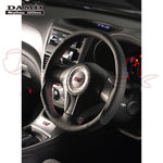 DAMD Sports Steering Wheel Red Stitch SS358-S(F) for IMPREZA SPORT WAGON GG2 / GG3 / GGC / GGD