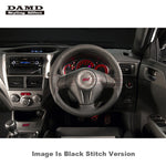 DAMD Sports Steering Wheel Black Stitch SS358-S(F) for WRX GDA