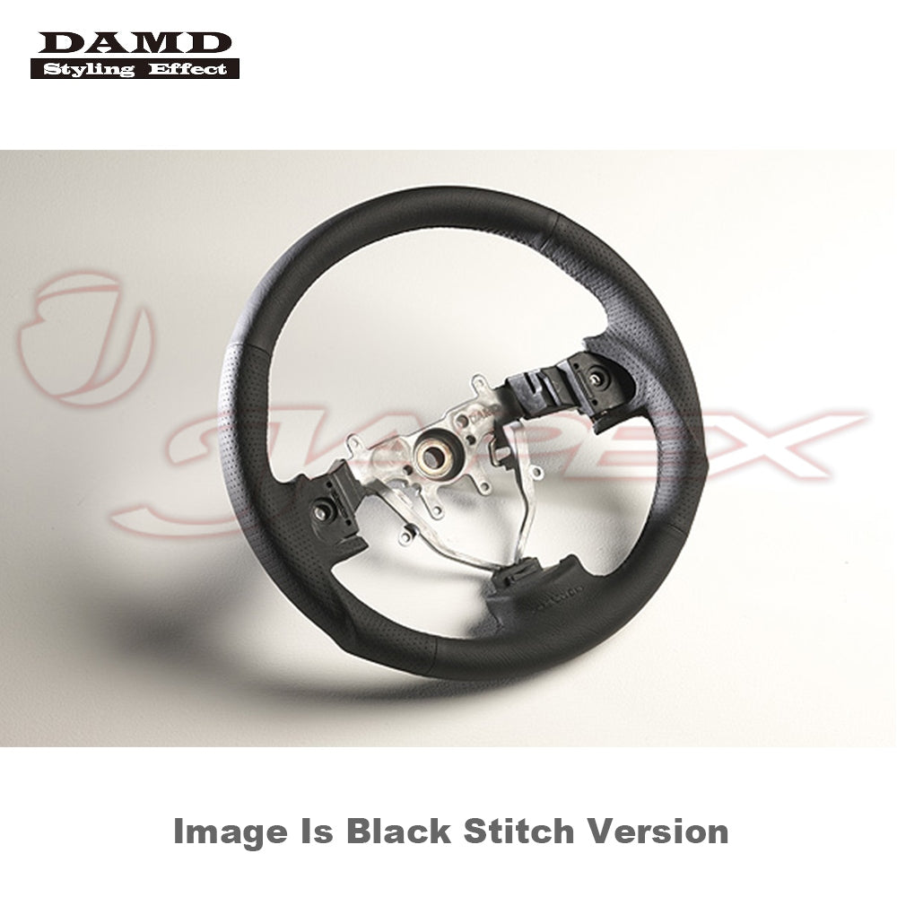 DAMD Sports Steering Wheel Black Stitch SS358-S(F) for WRX GDA