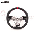 DAMD Sports Steering Wheel Black Leather With Blue And Red Cross Stitch SS359-GT for LEGACY OUTBACK BS9